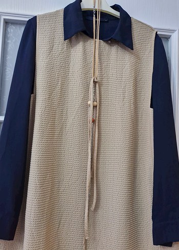 Uzun Kollu Kemerli Bohem Kadın Tunik - Görsel 2