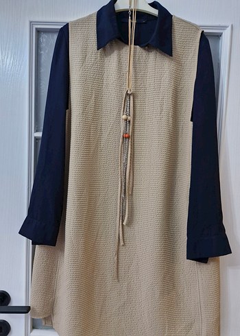 Uzun Kollu Kemerli Bohem Kadın Tunik - Görsel 3