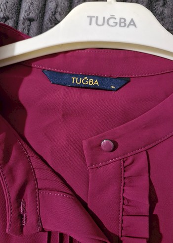 fuşya Pilili Uzun Kollu Kadın Gömlek - Görsel 4