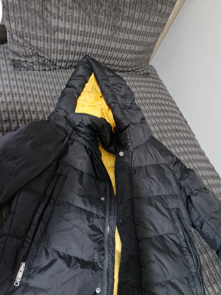 Siyah Fermuarlı Midi Kışlık erkek Mont - Görsel 4