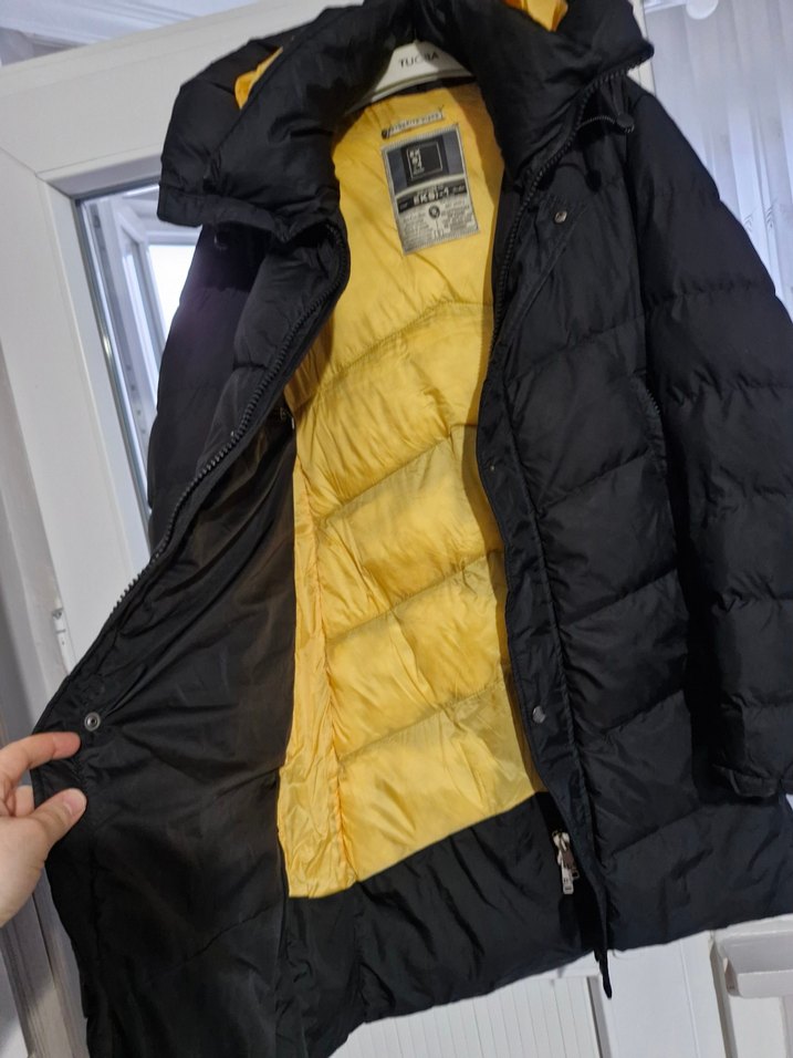 Siyah Fermuarlı Midi Kışlık erkek Mont - Görsel 3