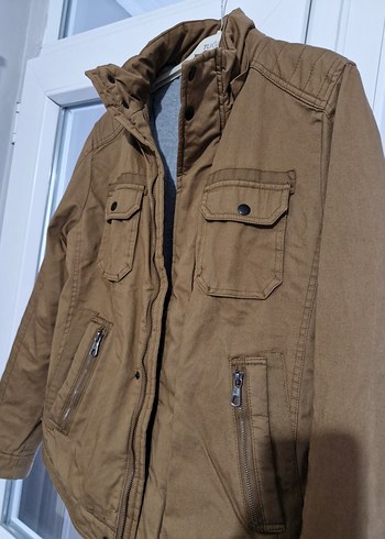 Kahverengi Bel Detaylı Erkek kete mont - Görsel 2