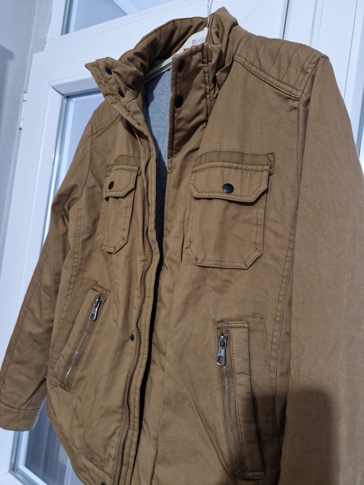 Kahverengi Bel Detaylı Erkek kete mont - Görsel 2