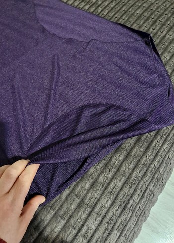 Mor Uzun Kollu Salaş Kadın Tunik - Görsel 6