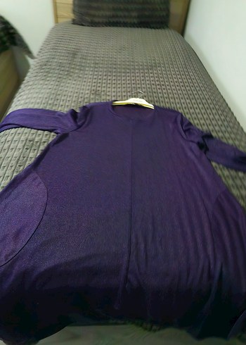 Mor Uzun Kollu Salaş Kadın Tunik - Görsel 3