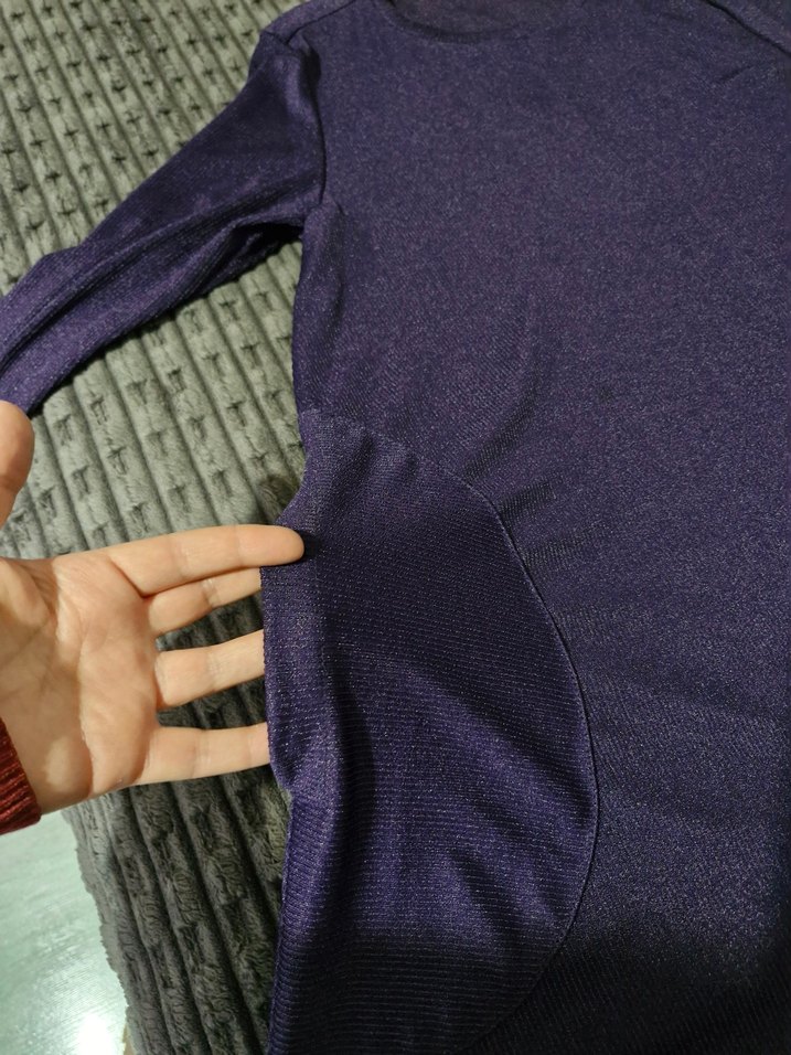 Mor Uzun Kollu Salaş Kadın Tunik - Görsel 5