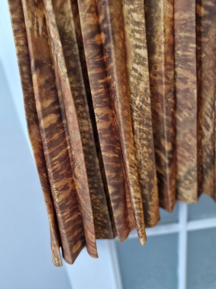 Kadın Bohem Pilili Uzun Etek - Görsel 3