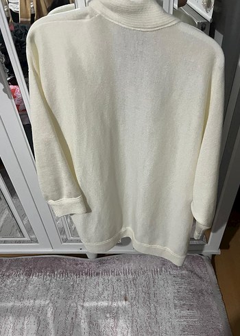 Kadın Beyaz Nakışlı triko Hırka - Görsel 4