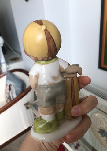 Beden Pastel Renkli Bej Golf Temalı Biblo