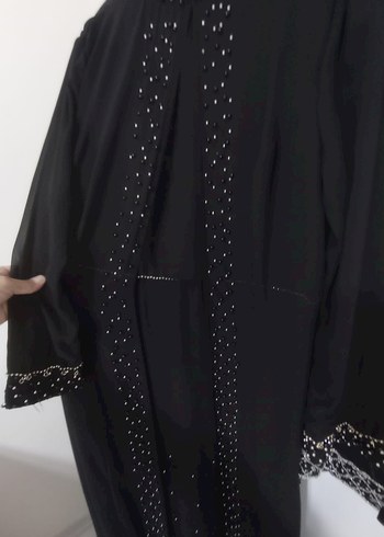 Uzun Siyah Nakışlı Gotik Kadın Elbise