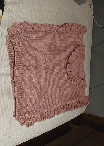Pembe Kız Çocuk El örgüsü - Görsel 2