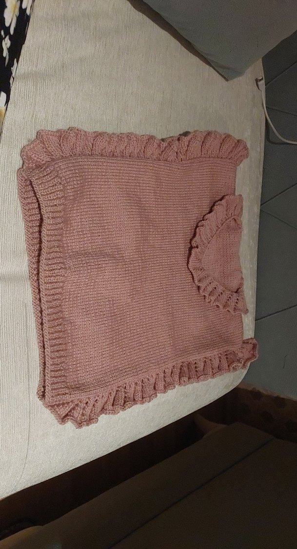 Pembe Kız Çocuk El örgüsü - Görsel 2