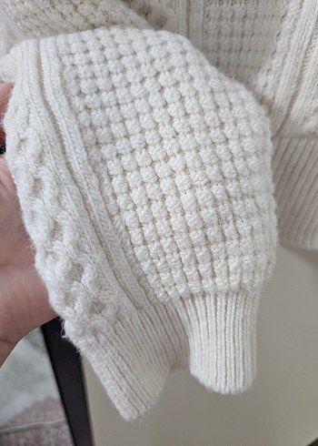 V Yaka Triko Kadın Kazak - Görsel 3