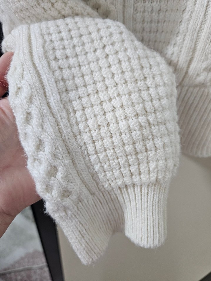 V Yaka Triko Kadın Kazak - Görsel 3