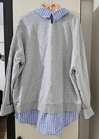 Gri Kadın Los Angeles Baskılı Sweatshirt - Görsel 2