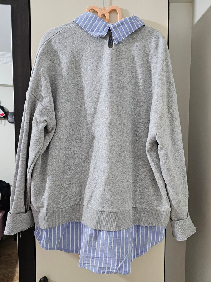 Gri Kadın Los Angeles Baskılı Sweatshirt - Görsel 2