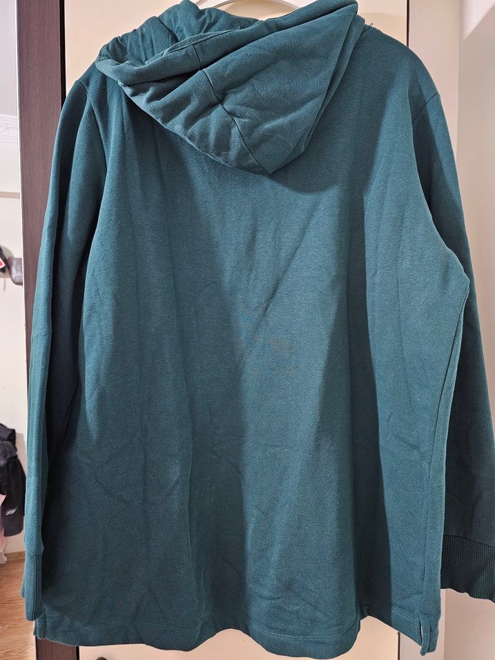 Uzun Kollu Kapüşonlu Sweatshirt - Görsel 5