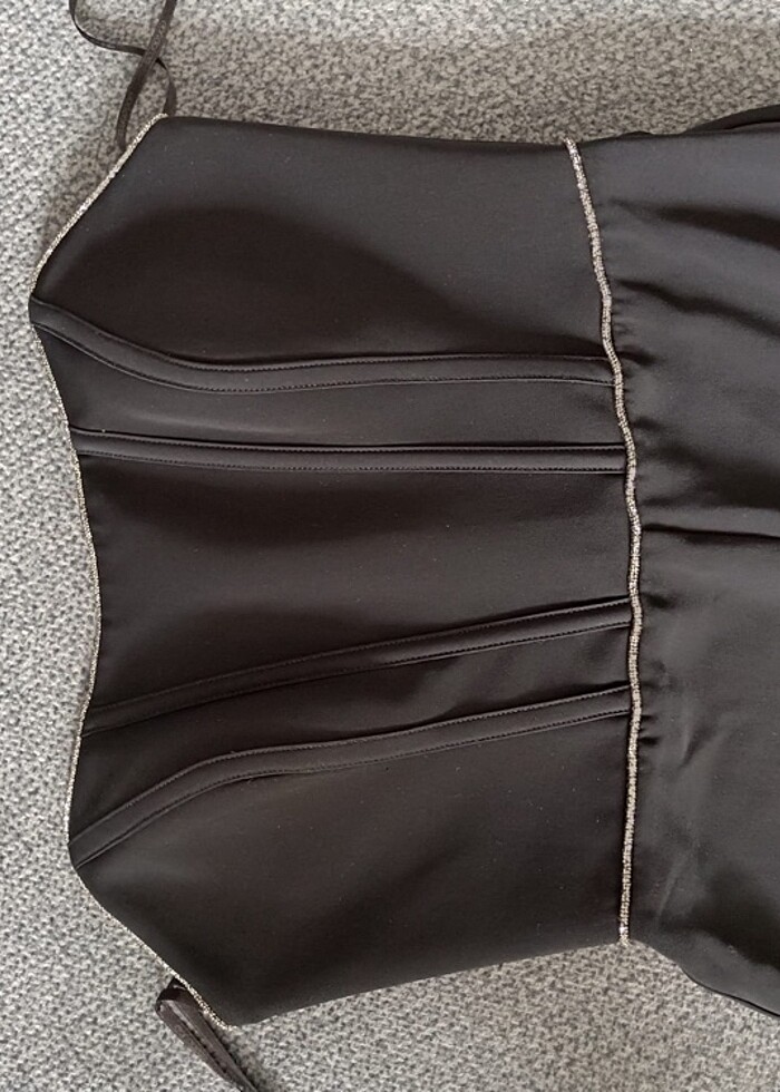 Straplez abiye tulum - Görsel 2