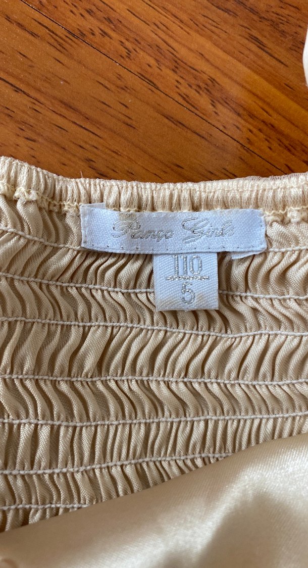 Kız Çocuk Fırfırlı Nakışlı AbiyeElbise - Görsel 3