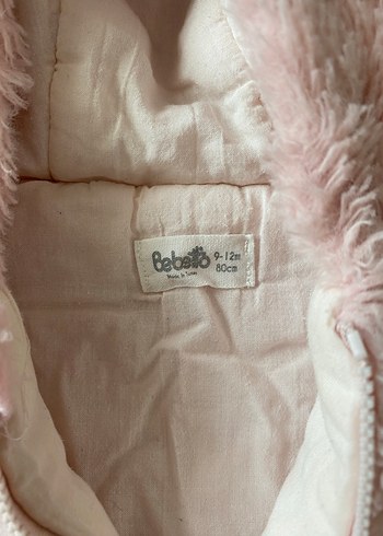 Kız Çocuk Pembe Kapüşonlu Kürklü Mont - Görsel 2