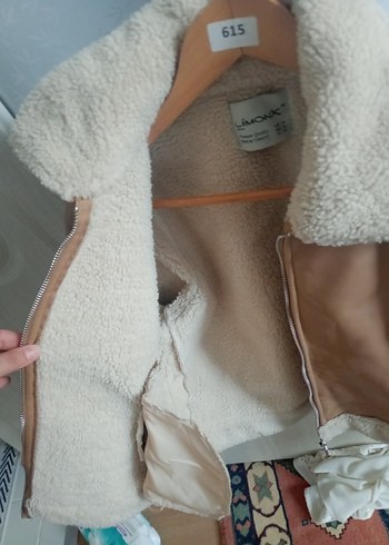 Bej Kürklü Deri Kadın Ceket - Görsel 3