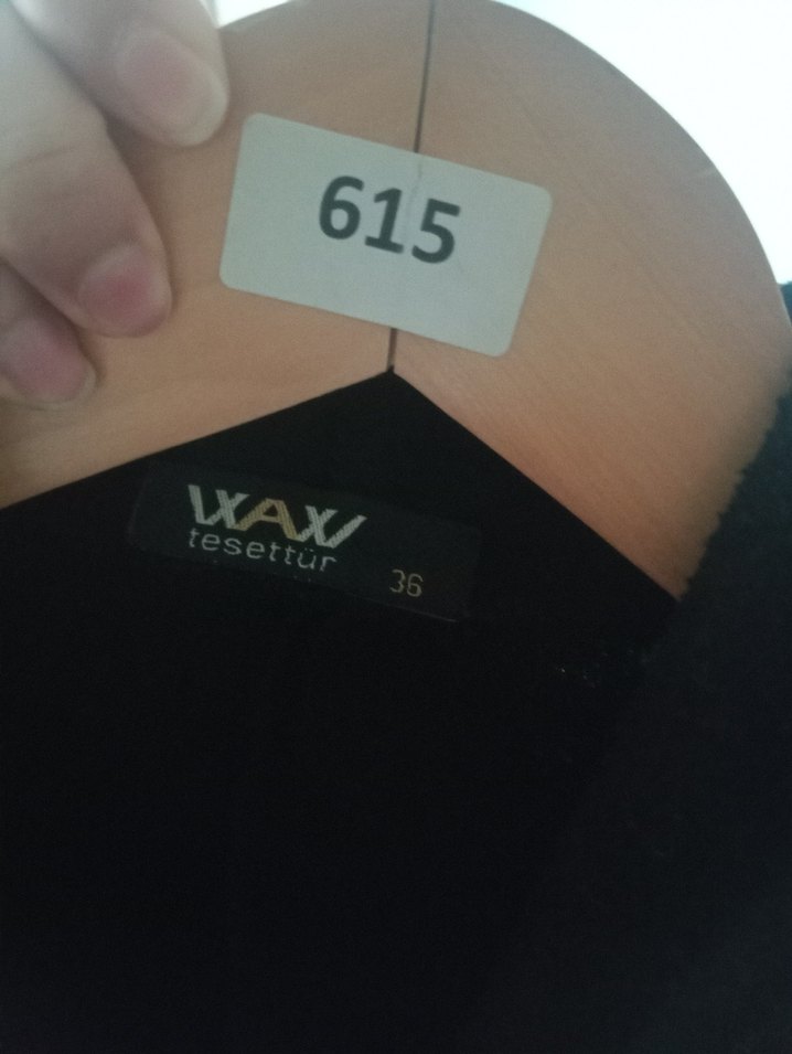 Siyah Uzun Kadın Kaban - Görsel 2