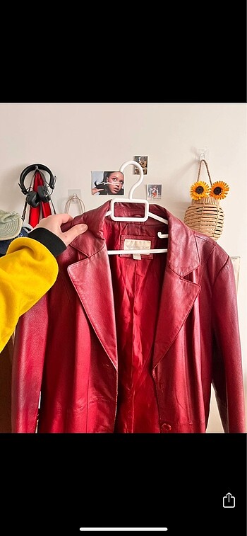 Vintage Red Leather
