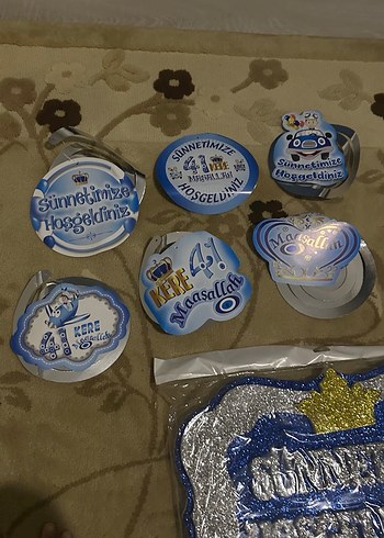 Mavi Parlak Sünnet Partisi Seti - Görsel 4