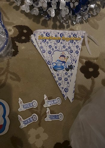 Mavi Parlak Sünnet Partisi Seti - Görsel 7