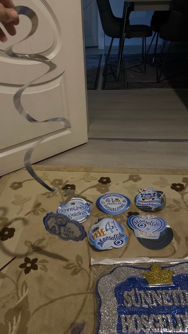 Mavi Parlak Sünnet Partisi Seti - Görsel 5