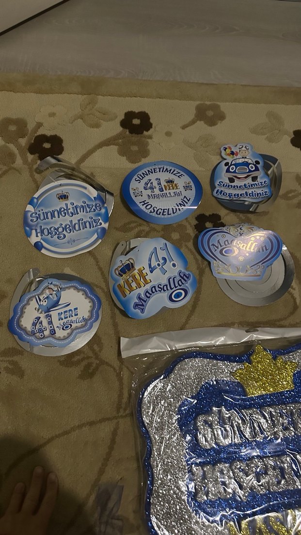 Mavi Parlak Sünnet Partisi Seti - Görsel 4