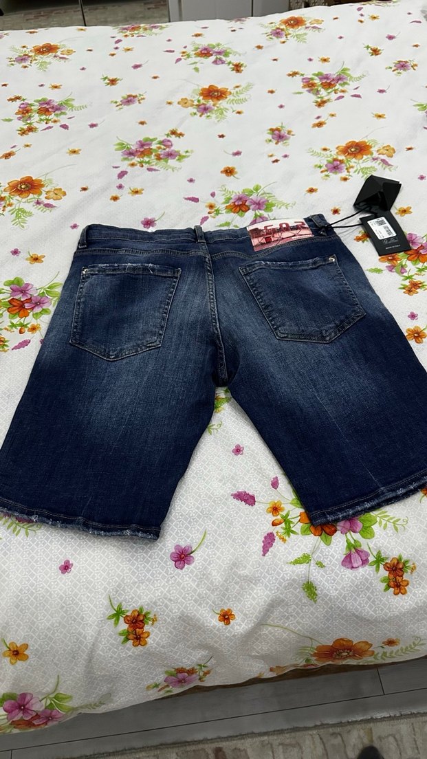 Erkek kot şort - Görsel 4