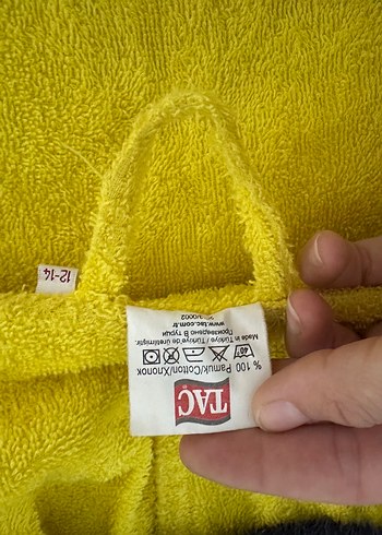 Kapüşonlu Fenerbahçe Bornoz - Görsel 7