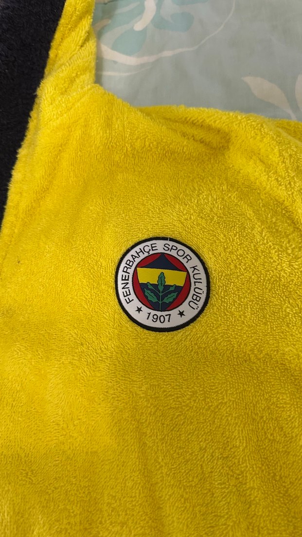 Kapüşonlu Fenerbahçe Bornoz - Görsel 2