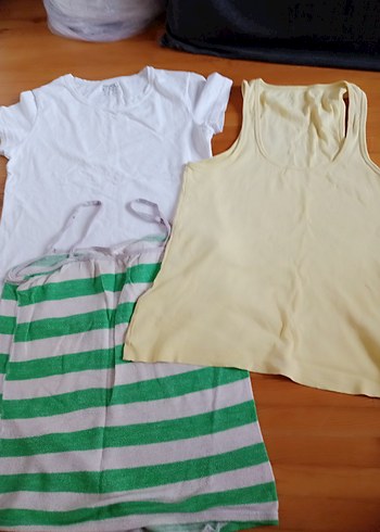 Beyaz Mini Askısız Hamile Üstü - Görsel 2