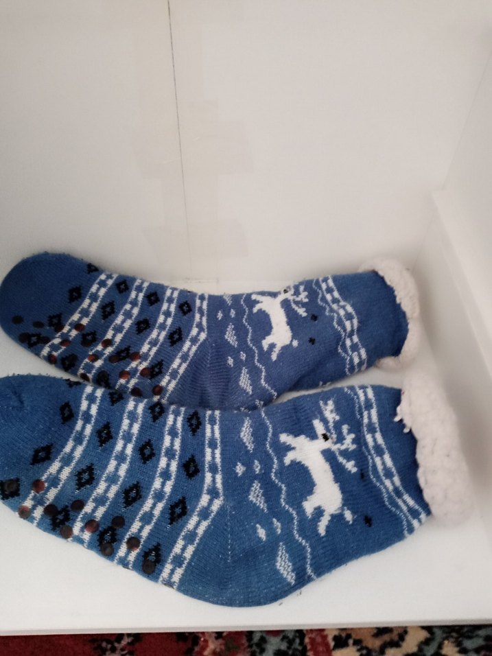 Mavi Desenli Erkek Çocuk Çorabı - Görsel 2