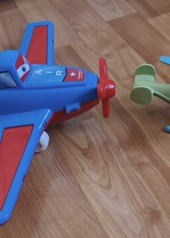 Renkli Mavi Oyuncak Uçak - Görsel 2
