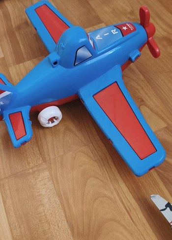Renkli Mavi Oyuncak Uçak - Görsel 8