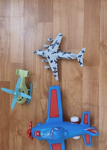 Renkli Mavi Oyuncak Uçak - Görsel 4