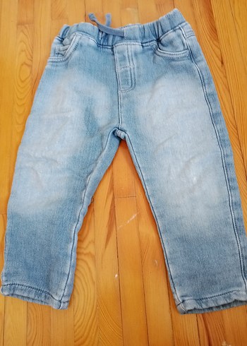 Erkek Çocuk Rahat Kesim Mavi Denim Pantolon