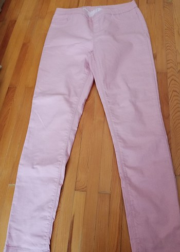 Pembe Midi Kadın Kumaş Pantolon