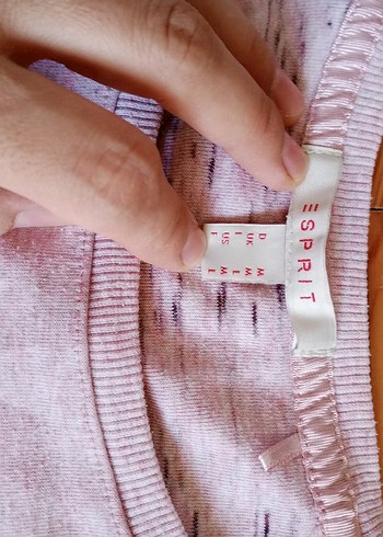 Diğer Bej Keten Hamile Tişörtü, Kısa Kollu, Rahat Kesim
