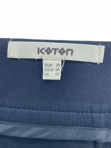 36 Beden lacivert Renk Koton Mini Etek %70 İndirimli.