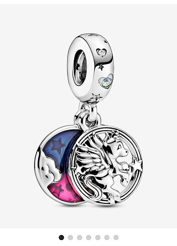Büyülü Unicorn Çift Sallantılı Charm 