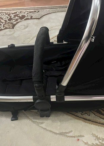 Siyah Bebek Arabası Yataklı Puset - Görsel 4