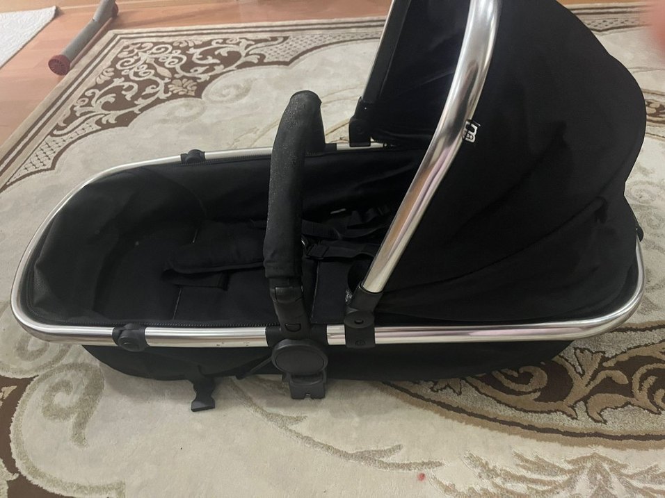 Siyah Bebek Arabası Yataklı Puset - Görsel 4