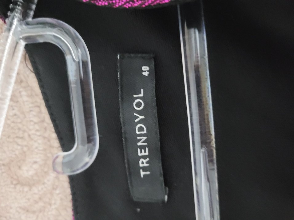 Mor Pilili Midi Abiye Elbise - Görsel 5