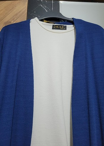 Lacivert 3 parçalı tunik pantolon takım - Görsel 2