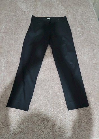 Siyah Klasik Pileli Kumaş Pantolon - Görsel 2