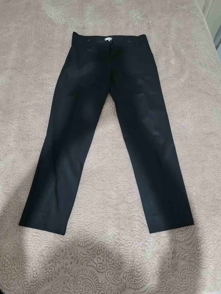 Siyah Klasik Pileli Kumaş Pantolon - Görsel 2